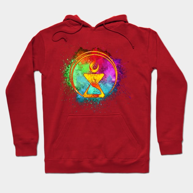 Cosmic Watercolor Chalice Hoodie by IAmUU